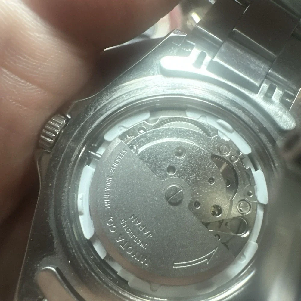 IW Aquamatic Automatic 21J Pepsi Mens Watch 40mm Miyota Untested-Crown Broken